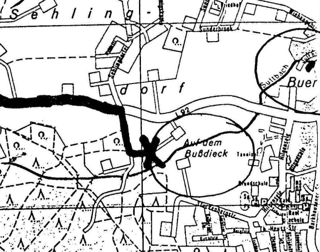 The historic family farm estate called Am Bussdieck for "Auf Dem Bussdieck" ("On the Bussdieck")